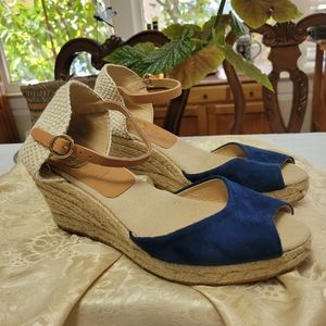 Kanna wedge espadrilles size 7.5